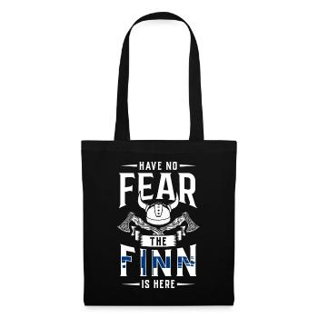 Finnland Tshirt Finland Skandinavien - Stoffbeutel - Schwarz - Vorne