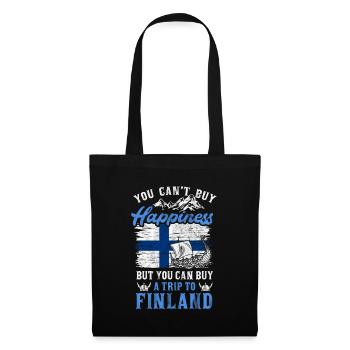 Finlande - Sac en tissu - noir - Devant