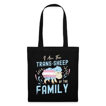 Transe Transgender Transsexuell Geschenk Queer - Stoffbeutel - Schwarz - Vorne