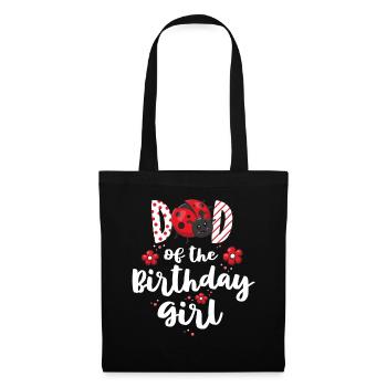 Dad Of The Birthday Girl Matching Family Ladybug - Tote Bag - black - Front