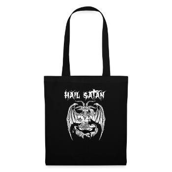 Salut Satan I Baphomet satanique - Sac en tissu - noir - Devant