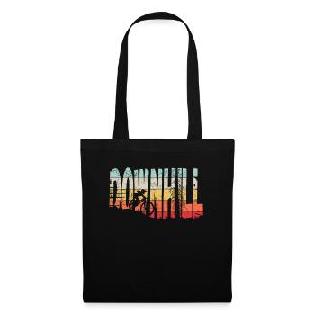 Descente VTT Nature Montagnes Retro Wave Vintage - Sac en tissu - noir - Devant