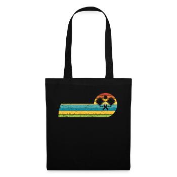 Pickleball Padel Racket Pickleball Balls - Tote Bag - black - Front