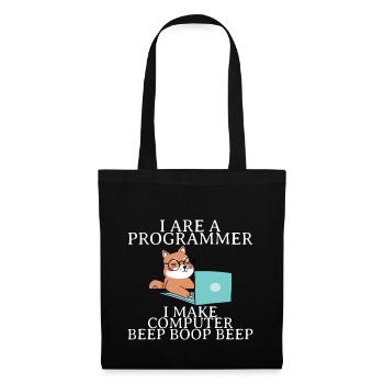 Je suis un programmeur Je fais bip d’ordinateur boop beep4 - Sac en tissu - noir - Devant