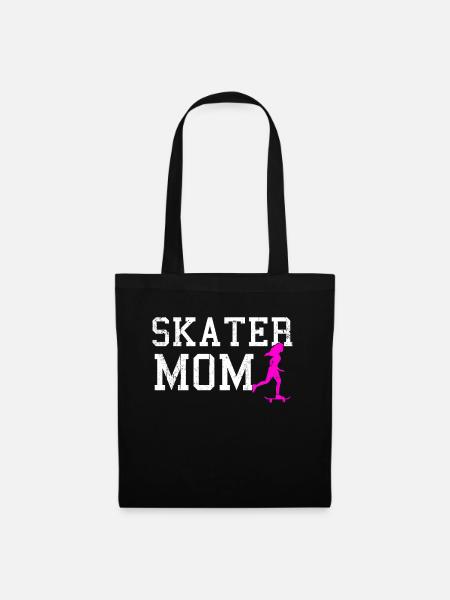 skater mom - Stoffbeutel - Schwarz