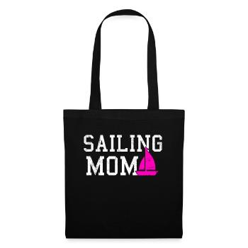 sailing mom - Stoffbeutel - Schwarz - Vorne