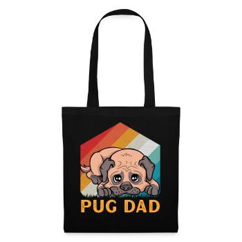 Pug Dad - Tote Bag - black - Front