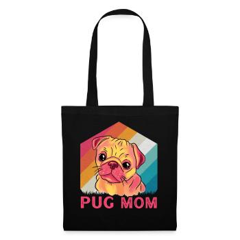 Pug Mom - Tote Bag - black - Front