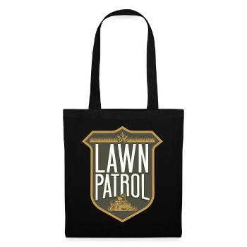 Lawn Mower Mowing Dad Father - Stoffbeutel - Schwarz - Vorne