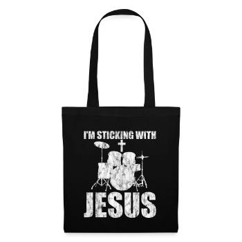 I'm Sticking With Jesus 3 - Tote Bag - black - Front