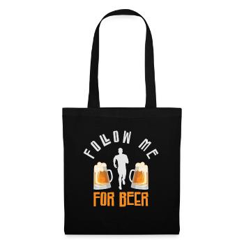 Jogger Runner Marathon Jogging Ski de fond - Sac en tissu - noir - Devant
