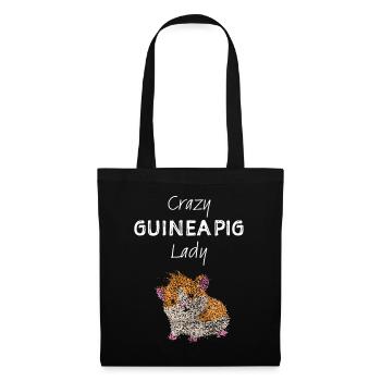 Guinea Pig Lady Guinea Pig Pet - Tote Bag - black - Front
