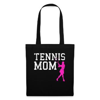 tennis mom - Tote Bag - black - Front