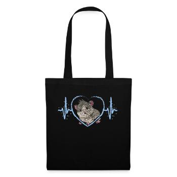 Guinea Pig Heartbeat Guinea Pig - Tote Bag - black - Front