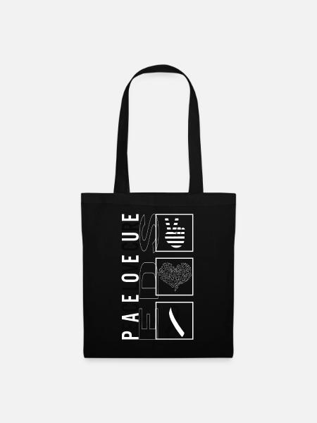 Peace Love Cure EDS T-Shirt - Stoffbeutel - Schwarz