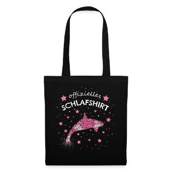 Offizielles Schlafshirt Orka Killerwal - Stoffbeutel - Schwarz - Vorne