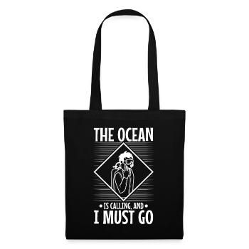 L’océan m’appelle et je dois y aller - Sac en tissu - noir - Devant