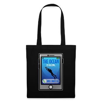 L’océan m’appelle et je dois y aller - Sac en tissu - noir - Devant