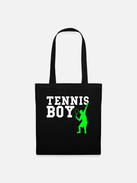 Tennis boy - Stoffbeutel - Schwarz