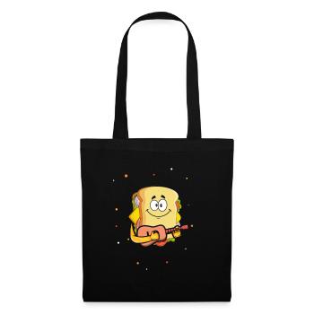 Guitarist Guitar Sandwich Musician Guitar Essen - Tote Bag - black - Front