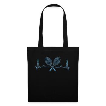 Raquette de tennis Heartbeat Jeu de tennis - Sac en tissu - noir - Devant