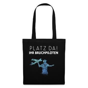 Modellflugzeuge Modellflug Modellfliegen - Stoffbeutel - Schwarz - Vorne