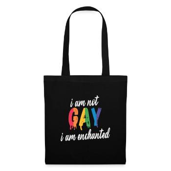 LGBTQ ich bin nicht Schwul ich bin Verzaubert - Stoffbeutel - Schwarz - Vorne