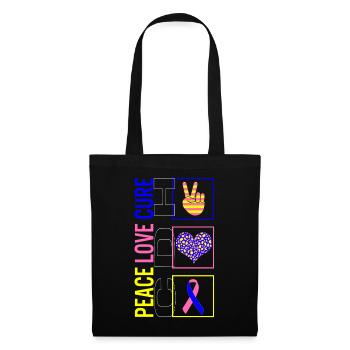 Peace Love Cure CDH T Shirt - Sac en tissu - noir - Devant