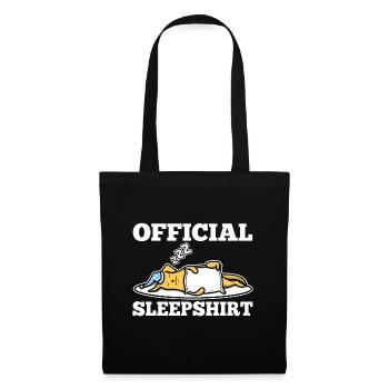 Chemise de nuit officielle golden retriever - Sac en tissu - noir - Devant