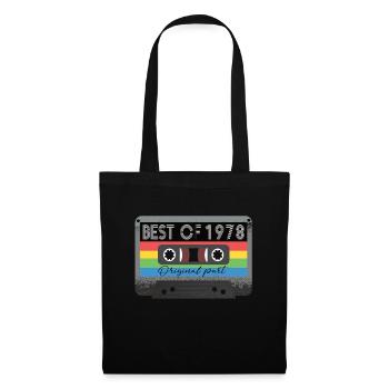 Best Of 1978 Vintage Cassette Retro Birthday - Tote Bag - black - Front