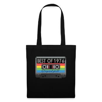 Best Of 1976 Vintage Cassette Retro Birthday - Tote Bag - black - Front