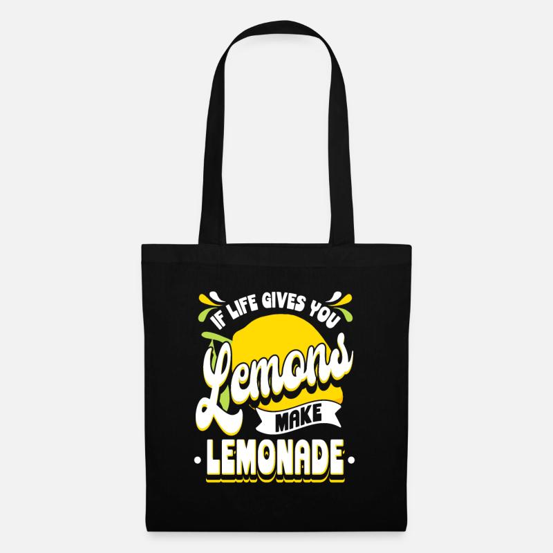 When Life Gives You Lemons Make Lemonade - Stoffbeutel - Schwarz
