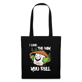 I Like The Way You Roll - Happy Sushi - Stoffbeutel - Schwarz - Vorne