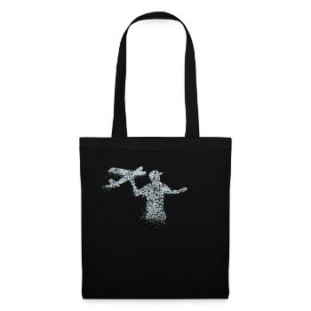 Remote Controlled Aircraft RC Plane - Tote Bag - black - Front