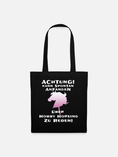 Hobby Horsing Hobby Horse Geschenk - Stoffbeutel - Schwarz