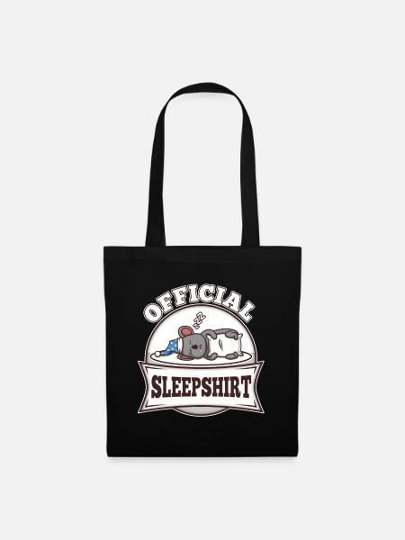 Offizielles schlafshirt Koala - Stoffbeutel - Schwarz