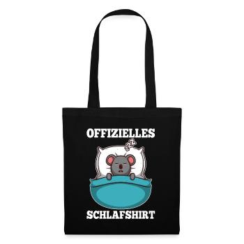 Offizielles schlafshirt Koala - Stoffbeutel - Schwarz - Vorne