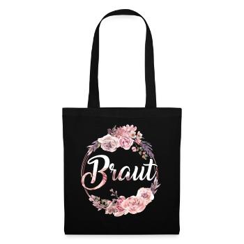 Bride Braut Junggesellenabschied Hochzeit Braut Ge - Stoffbeutel - Schwarz - Vorne