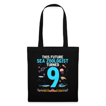 Future zooologist Birthday 9 Nine years - Tote Bag - black - Front