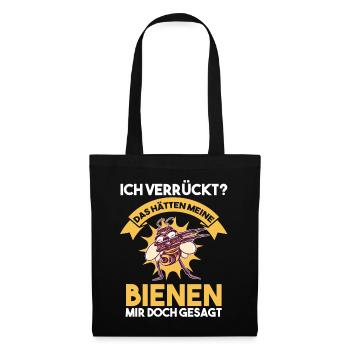 Imker Imkerei Biene Bienen - Stoffbeutel - Schwarz - Vorne