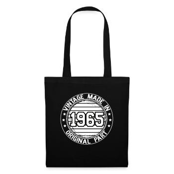 Vintage Made In 1965 Original Part Birthday 1965 - Tote Bag - black - Front