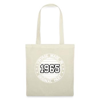Vintage Made In 1965 Pièce originale Anniversaire 1965 - Sac en tissu - nature - Devant