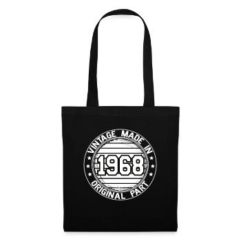 Vintage Made In 1968 Original Part Birthday 1968 - Tote Bag - black - Front