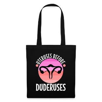Utérus avant duderuses - Sac en tissu - noir - Devant