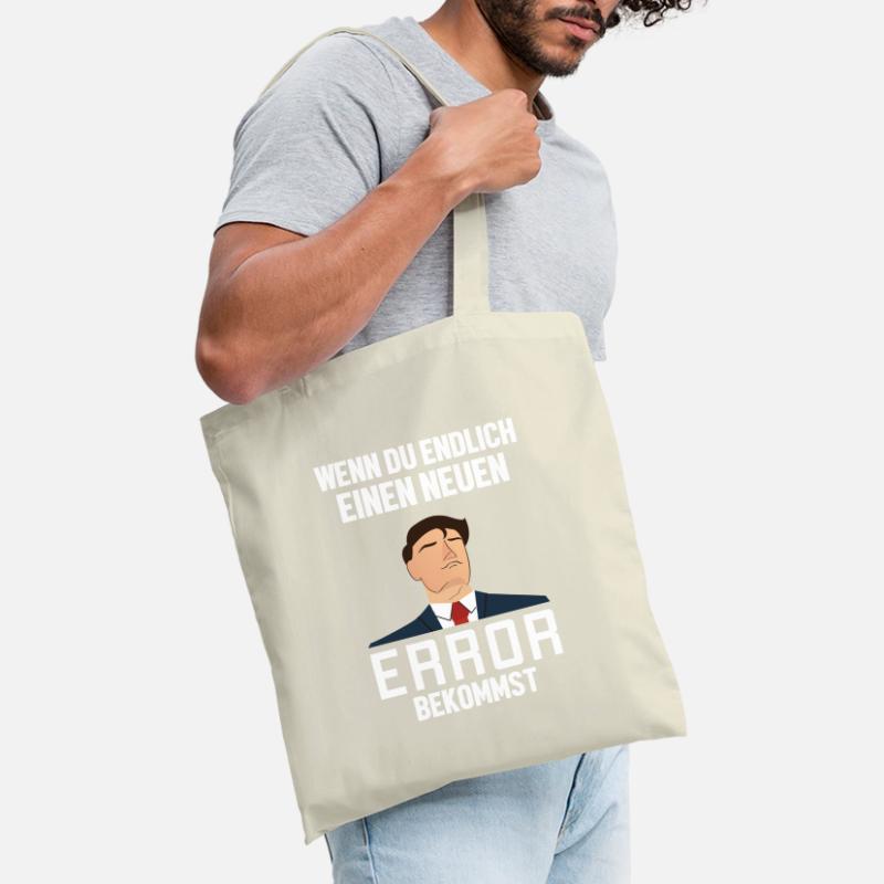 Neuen Error Bekommen Developer Coder Programmierer Stoffbeutel