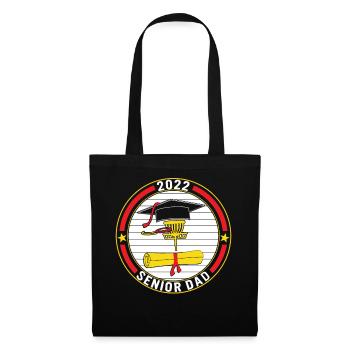 Klasse von 2022 Senior Disc Golf Dad Graduation - Stoffbeutel - Schwarz - Vorne