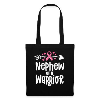 Newphew Of A Warrior Family Chemises contre le cancer du sein - Sac en tissu - noir - Devant