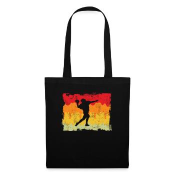Football Rétro - Sac en tissu - noir - Devant