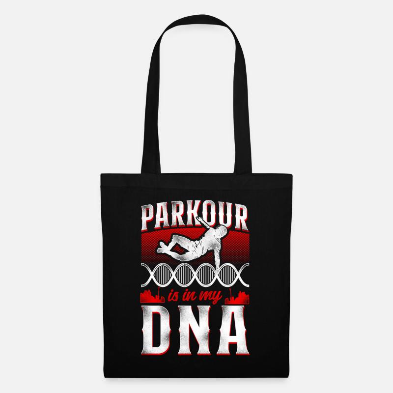 Parkour Free Running Traceur Dna - Stoffbeutel - Schwarz