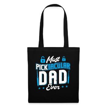 Most Picktacular Dad Ever | Lock Picking Pun - Tote Bag - black - Front